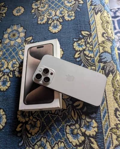 Apple iPhone 15 Pro Max Complete box Urgent sale connect wtp no