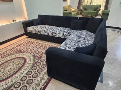 L shaped sofa