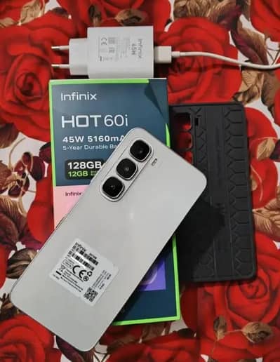 Infinix Hot 60i 6/128 Complete box urgent sale connect wtp no