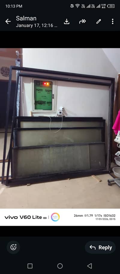 almuniam farame with glass complete  easy to fit