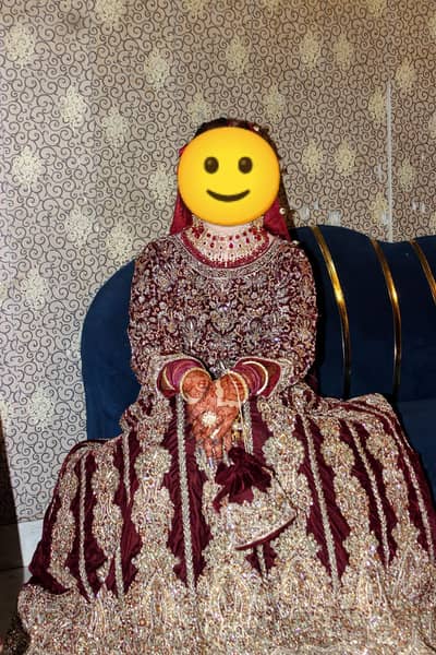 BRIDAL VELVET LEHENGA FOR SALE