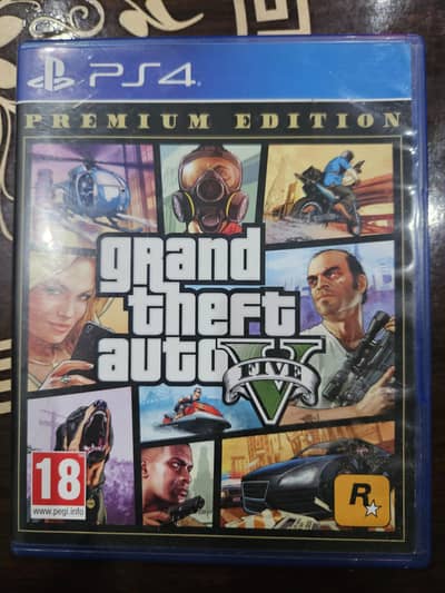 GTA V Premium Edition PS4 disc in perfect 10/10 condition