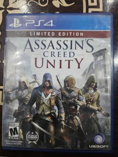 Assassin's Creed Unity Limited Edition PS4 in Perfect Condition