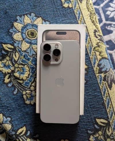 Apple iPhone 15 Pro Max Complete box Urgent sale connect wtp no