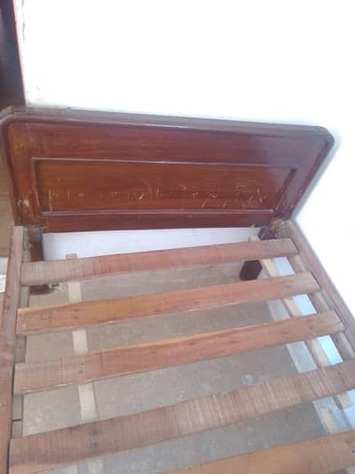 Single Wooden Bed