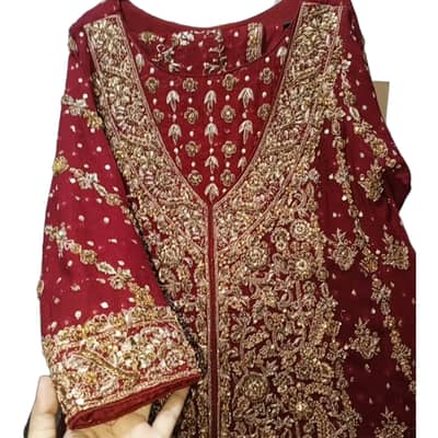 Preloved Royal Maroon Lehnga For Sale