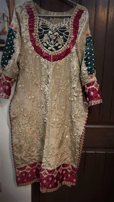 Silk 3 pic suit for wedding