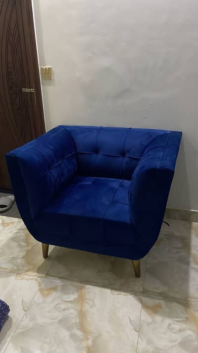 Single sofa chair molty foam + iron stand for sale 12k + 3k