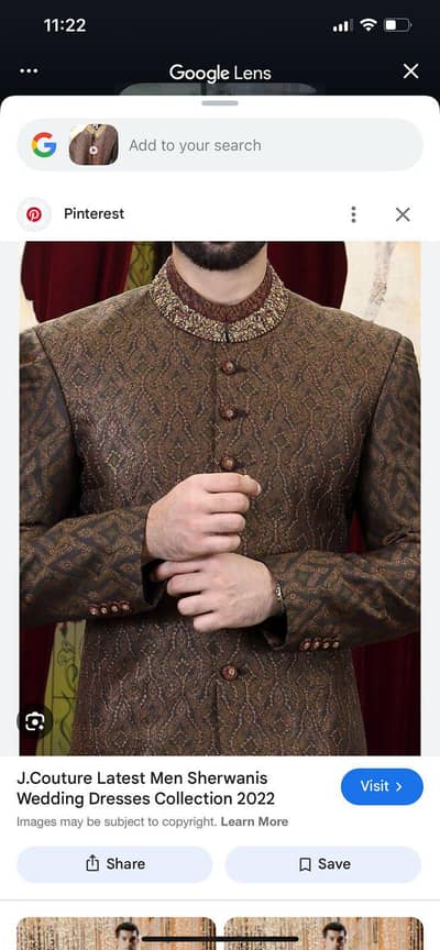 konjoi j . sharwani xl size. urgent sale