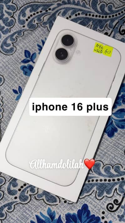 Iphone 16 plus white 128gb jv