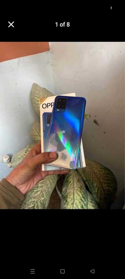 oppo a54 with box charger mobile phone 4/128