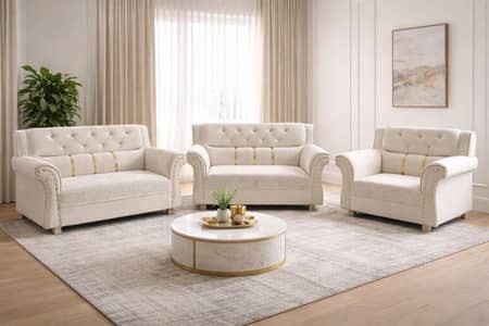 Stylish Six Seater - (3+2+1) Sofa Sets  Different COLORS And DESIGNS