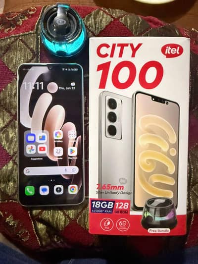 Itel City 100 Complete box 10 month warranty