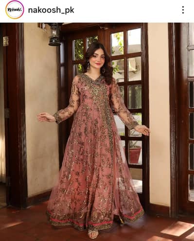 Radiant Rose: Exquisite Embroidered Formal  Maxi 3 piece