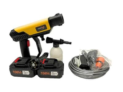 Rechargeable Car Washer 2 batteries