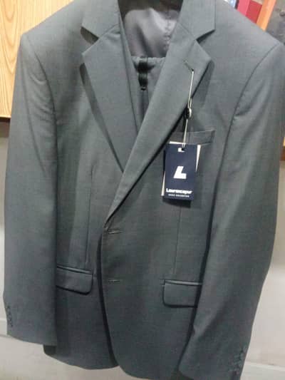 Brand new Lawrencpur Brand 2 Piece Dark Grey Suit Coat + Pant