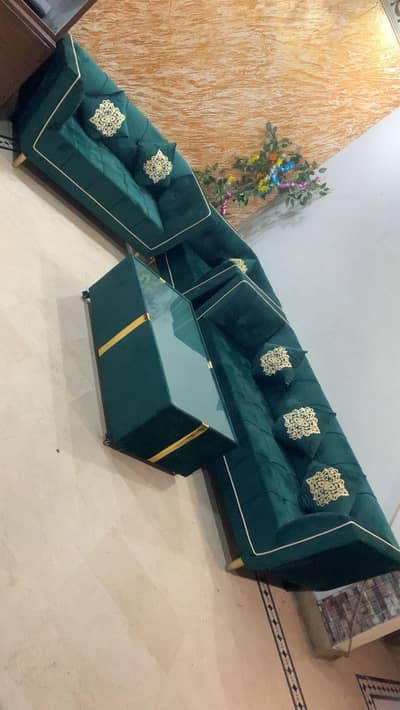 sofa set with table 6 seater