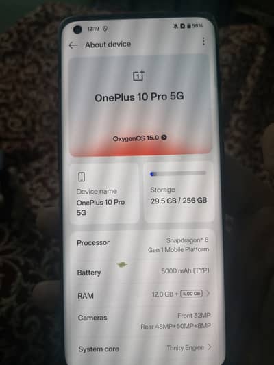 One Plus 10 Pro PTA APPROVED DUEL SIM