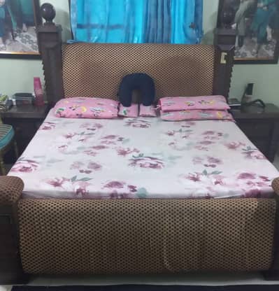 Complete Wooden Bed set