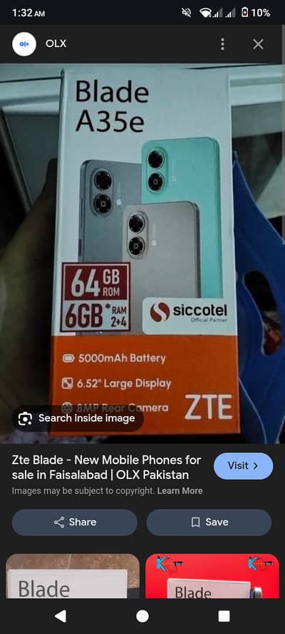 ZTE bladeA35e