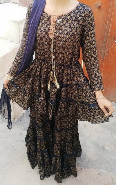 Shot frock and garara