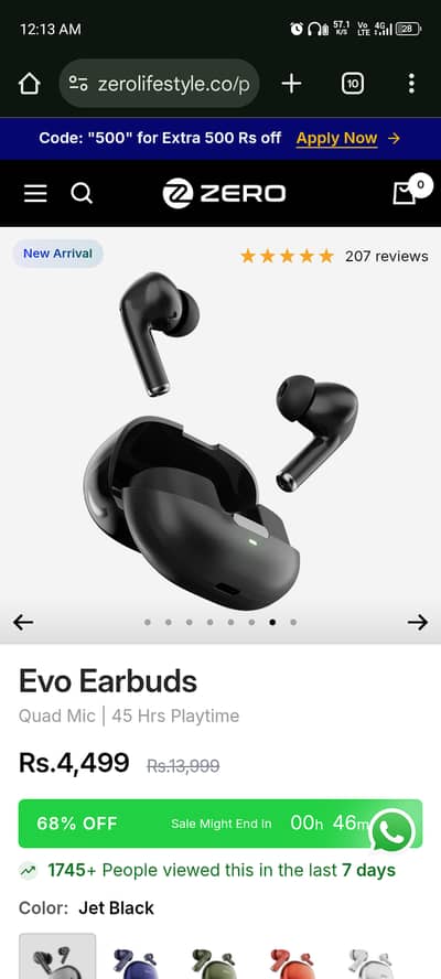 Evo earbuds
