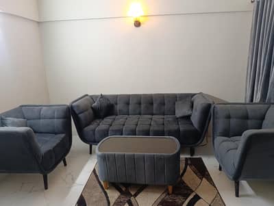 5 Seater Sofa with Center Table Only 2 months used