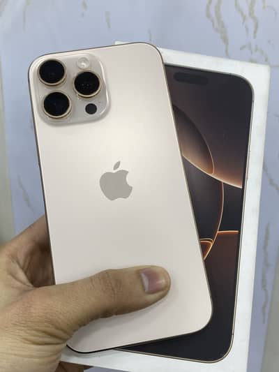 I phone 16 pro Max 256GB Factory unlock 4 Months Sim Time 100% Battry