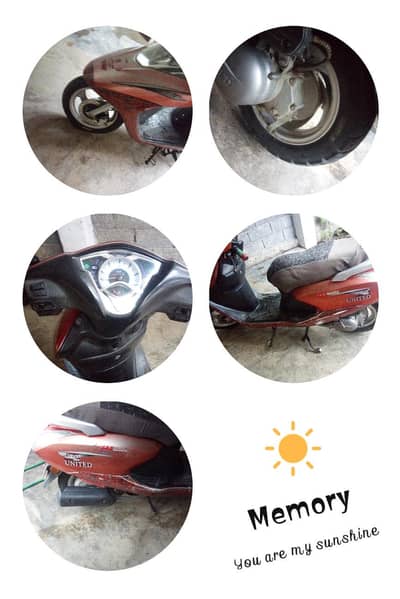 united 100cc 2021 model Scooty