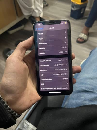 IPHONE X 256 GB FACTORY UNLOCKE BATTERY CHANGE PANNEL CHANGE