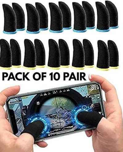 10PAIR 20PCS Thumb Sleeve Black Finger