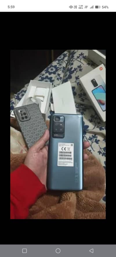 Redmi 10 official pta 6+6/128gb complete box