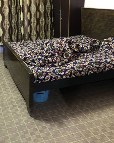 Double bed for sale with medicated matress
