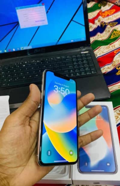 Iphone X 256 GB official PTA approved 0309=0097784