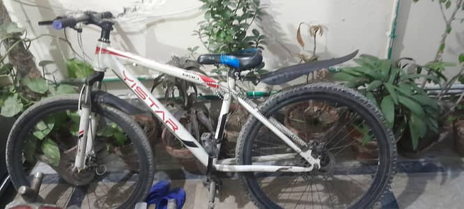 YISTER CYCLE WITH CARRIER OR FOOT STAND GOOD CONDITION 26 INCH CYCLE