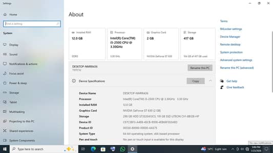 Pc Lenovo intel& core i5-2400 processor
