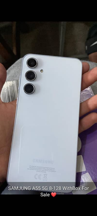 samsung A55 5G  8/128 white colour
