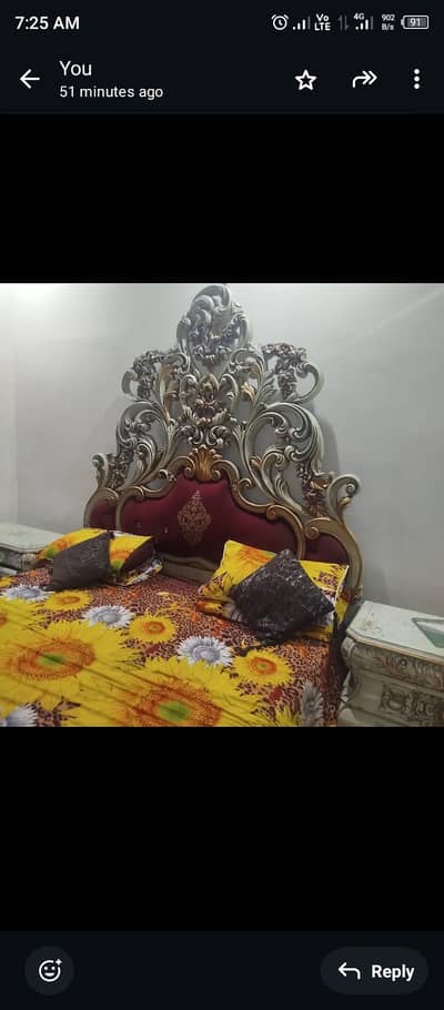 deco paint bed dressing side table