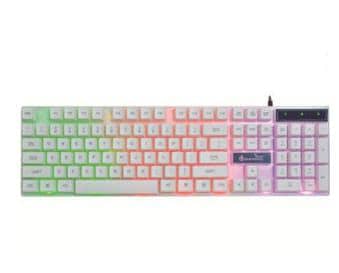 White keyboard 100% new condition 100% fully RGB gaming