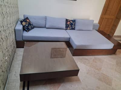 Grey L Shaped Sofa