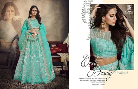 1 time used party wear lehnga