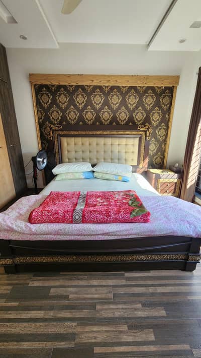 King Size Bed, Side tables, Matress, Mirror
