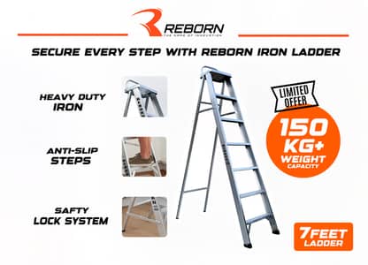 7 feet folable iron ladder