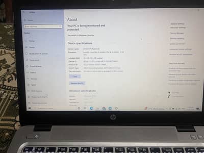 Hp elite book core i5 , 6gen , 16gb ram 256gb ssd