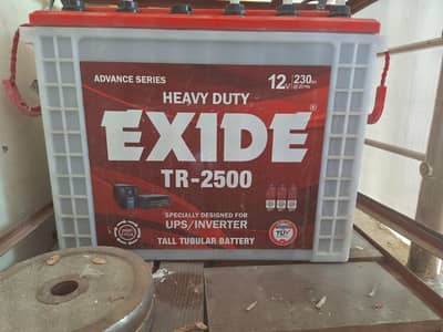 Exide Battery TR-2500 12v 230ah (2 batteries)