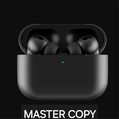 Black airpods  with long lasting battery and fast charging