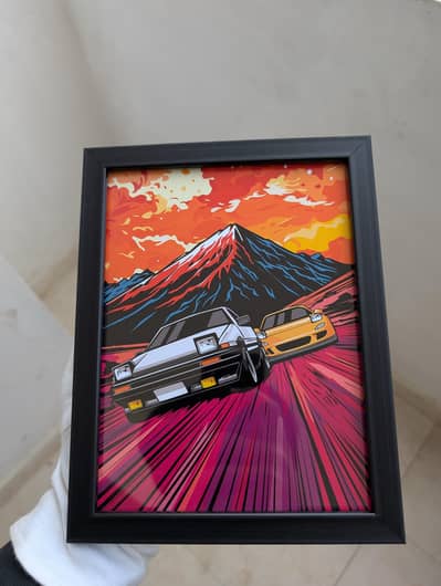 Framed Car Poster