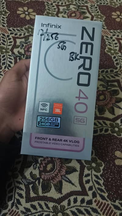 Infinix Zero 40 5G fully new condition 9.5/10