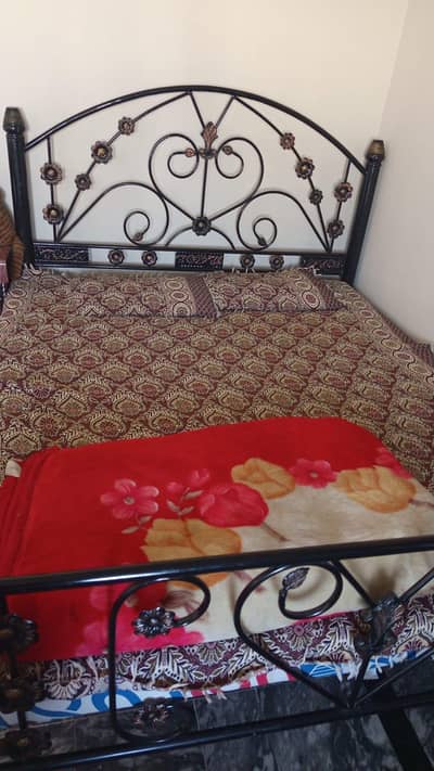 double bed with mattress