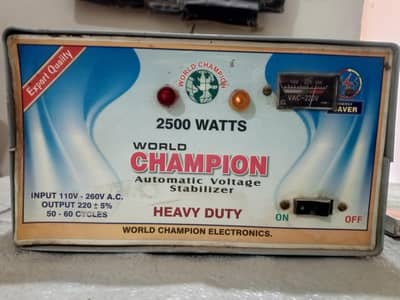 World Champion stabilizer 2500Watts